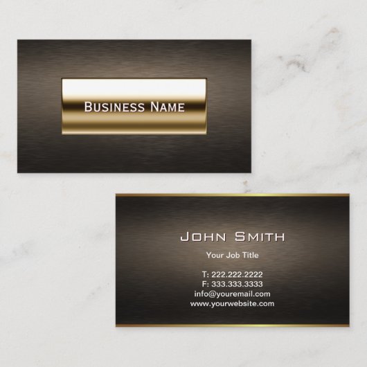 王室のな金ゴールドのラベルの弁護士または弁護士の名刺 名刺 (正面/裏面)