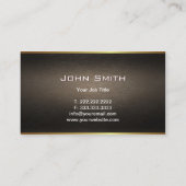 王室のな金ゴールドのラベルの弁護士または弁護士の名刺 名刺 (裏面)