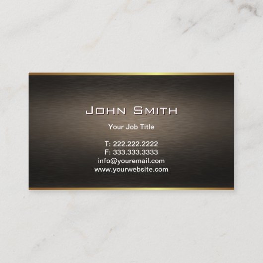 王室のな金ゴールドのラベルの弁護士または弁護士の名刺 名刺 (裏面)