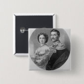 王室のな高度の結婚式ポートレート 缶バッジ (正面&裏面)