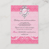 王室のな311-Irianaダマスク織の盾ぽっちゃりした|は上がりました 名刺 (裏面)