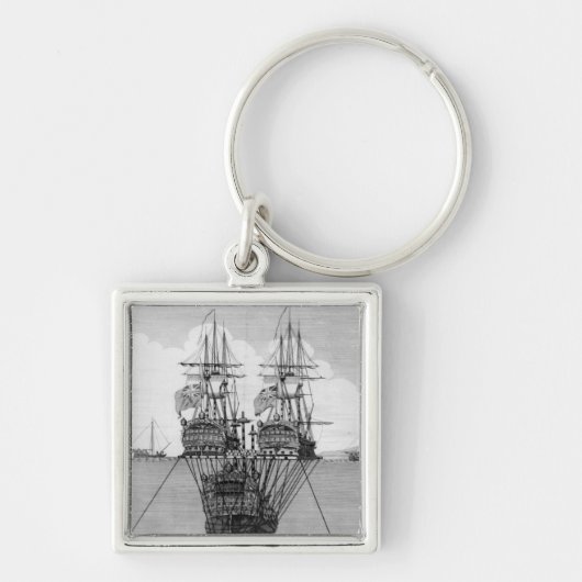 王室のなHMSを救助するために試みられる試み キーホルダー (正面)