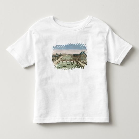王室のなPontからのパリの透視図 トドラーTシャツ (正面)