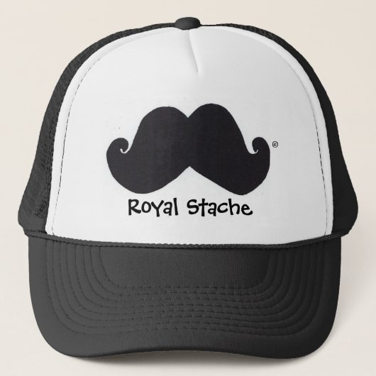 王室のなStacheのトラック運転手の帽子 キャップ (正面)
