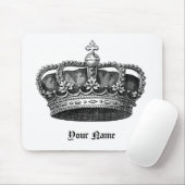 王室のの私のビクトリアンな王冠のマウスパッド、w/Name マウスパッド (マウス)