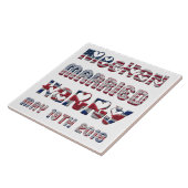 王室のの結婚メガンマルクル王子ハリー タイル (側面)