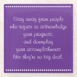 王室のアドバイス ガラスコースター