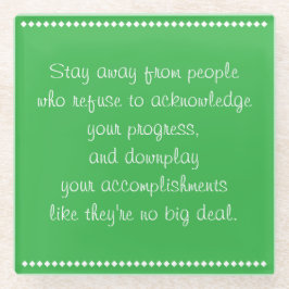 王室のアドバイス ガラスコースター