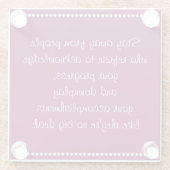 王室のアドバイス ガラスコースター (裏面)