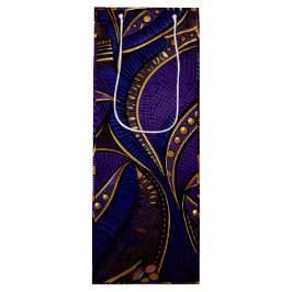 王室のアフロワックスパターン ワインギフトバッグ