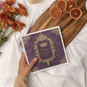 王室のアメジストキンセアニラカスタム スタンダードカクテルナプキン