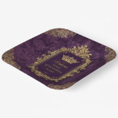 王室のアメジストキンセアニラカスタム ペーパープレート (傾斜あり)