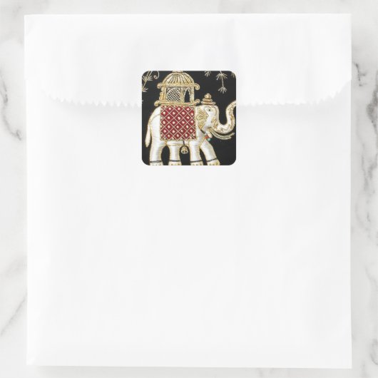 王室のインディアンゾウ乗りザリアート スクエアシール (バッグ)