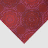 王室のエレガントクラシックLuxury Red Damask Pattern 薄葉紙 (詳細)