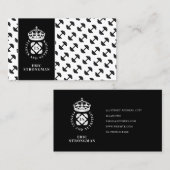 王室のエレガントスタイリッシュフィットネス 名刺 (正面/裏面)