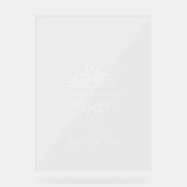 王室のエレガント最高の日結婚前 アクリルサイン (正面)