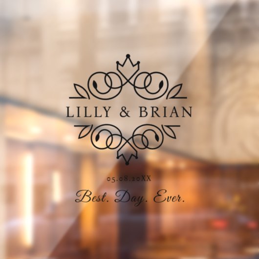 王室のエレガント最高の日結婚前 ウィンドウサイン (シート2)