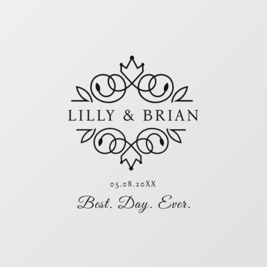 王室のエレガント最高の日結婚前 ウィンドウサイン (シート)