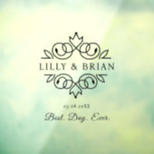 王室のエレガント最高の日結婚前 ウィンドウサイン (シート3)