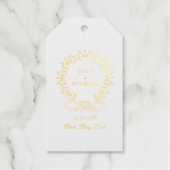 王室のエレガント最高の日結婚前 ギフトタグ (正面)