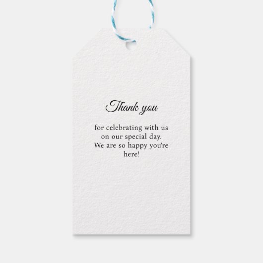 王室のエレガント最高の日結婚前 ギフトタグ (裏面)