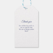 王室のエレガント最高の日結婚前 ギフトタグ (裏面)