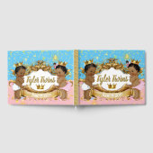 王室のエレガントFlexer Pink & Blue ゲストブック (全面)