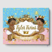 王室のエレガントFlexer Pink & Blue ゲストブック (裏面)