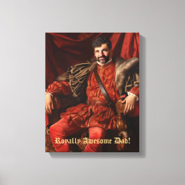 王室のカスタムパーソナライズされた写真華美 キャンバスプリント