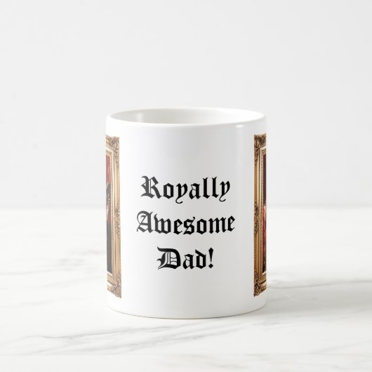 王室のカスタムパーソナライズされた写真華美 コーヒーマグカップ (中央)