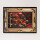 王室のカスタムパーソナライズされた写真華美 ジグソーパズル (横)