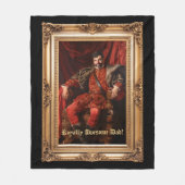 王室のカスタムパーソナライズされた写真華美 フリースブランケット (正面)