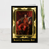 王室のカスタムパーソナライズされた写真華美 箔シーズンカード (正面)