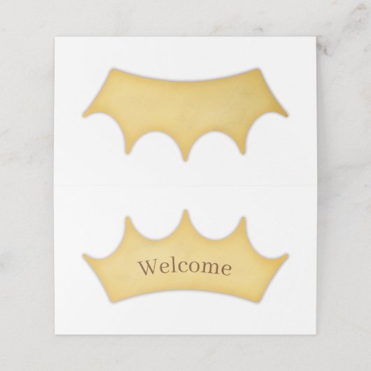 王室のカベーションフェアユタリーゴールデンクラウンキッズプレイス プレイスカード (外部開封)