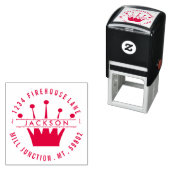 王室のクラウン自己インク差出人住所スタンプ セルフインキングスタンプ (インサイチュ)