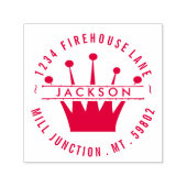 王室のクラウン自己インク差出人住所スタンプ セルフインキングスタンプ (デザイン)