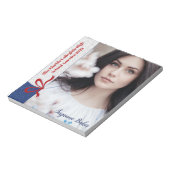 王室のグリッター- カスタムPageant Autograph Pad SM ノートパッド (回転)