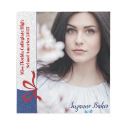 王室のグリッター- カスタムPageant Autograph Pad SM ノートパッド