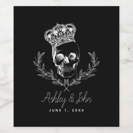 王室のスカル ワインラベル (シングルラベル)