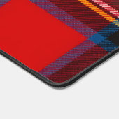 王室のスチュワートプレイドレッドモノグラム デスクマット (コーナー)