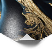 王室のスフィンクス猫ポートレート写真プリントアート フォトプリント (角)