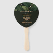 王室のダークグ葉ロン結婚グの儀式 ハンドファン (裏面)