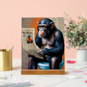 王室のチンプアートポップ・アートのアートチンパンジーリアル アクリルサイン (ウェディング)