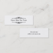 王室のトリートメント卒業発表名票 コーリングカード (正面/裏面)