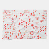 王室のハートフラッシュポーカーカード、 キッチンタオル (横)