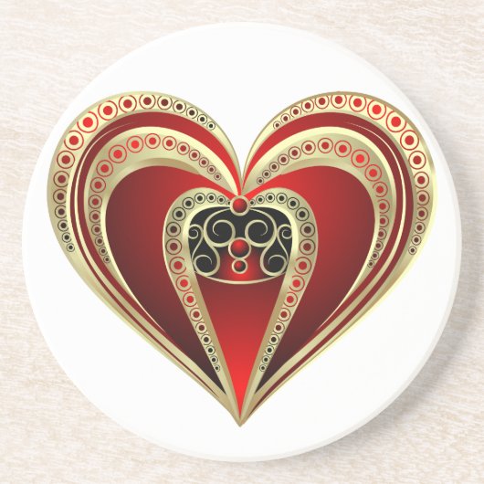 王室のハート コースター (正面)