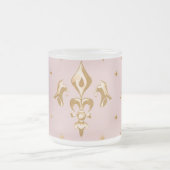 王室のバラガラスタンプラー フロストグラスマグカップ (中央)