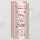 王室のバラ赤面ピンクミニマ結婚リズム プログラム (正面/裏面)