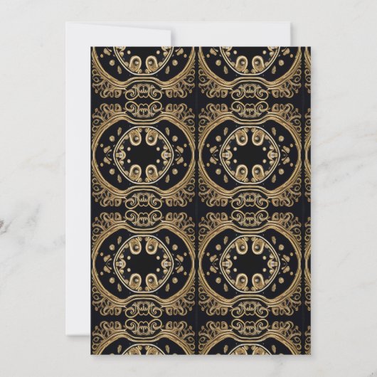 王室のバースデーパーティークラウン華美招待状 招待状 (裏面)