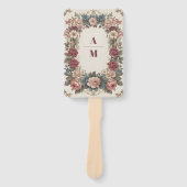 王室のビクトリアンお洒落結婚フローラ ハンドファン (正面)